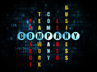 Image showing Business concept: word Company in solving Crossword Puzzle