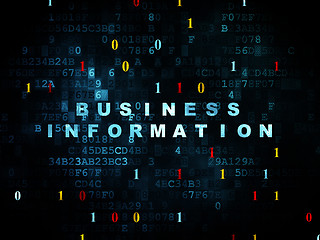 Image showing Finance concept: Business Information on Digital background