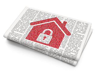 Image showing Business concept: Home on Newspaper background