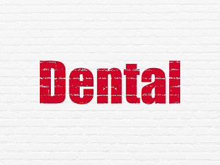 Image showing Medicine concept: Dental on wall background