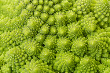 Image showing Textured Green Fresh Romanesque Cauliflower