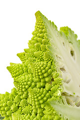 Image showing Part Green Fresh Romanesque Cauliflower