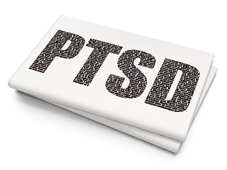 Image showing Medicine concept: PTSD on Blank Newspaper background