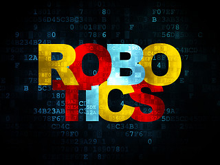 Image showing Science concept: Robotics on Digital background