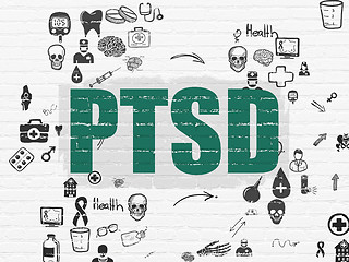 Image showing Medicine concept: PTSD on wall background