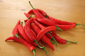 Image showing Pile of chillis