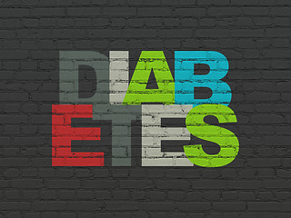 Image showing Health concept: Diabetes on wall background