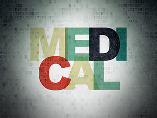 Image showing Healthcare concept: Medical on Digital Paper background