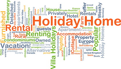 Image showing Holiday home background concept