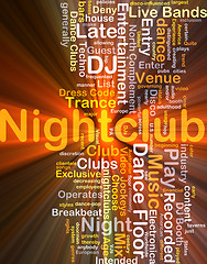 Image showing Nightclub background concept glowing