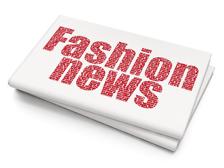 Image showing News concept: Fashion News on Blank Newspaper background