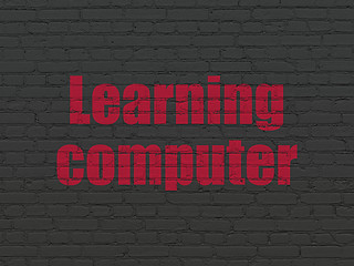 Image showing Education concept: Learning Computer on wall background
