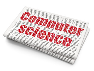 Image showing Science concept: Computer Science on Newspaper background