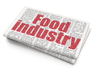 Image showing Industry concept: Food Industry on Newspaper background