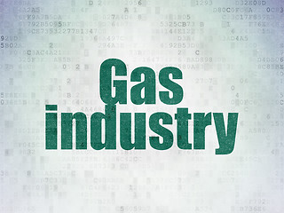 Image showing Industry concept: Gas Industry on Digital Paper background