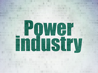 Image showing Industry concept: Power Industry on Digital Paper background