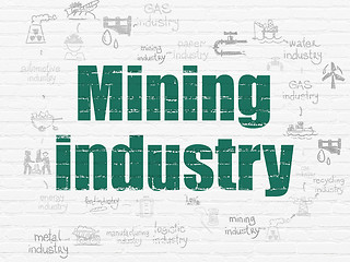 Image showing Industry concept: Mining Industry on wall background