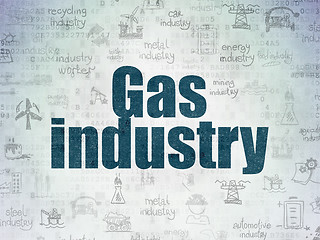 Image showing Industry concept: Gas Industry on Digital Paper background