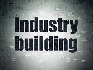 Image showing Industry concept: Industry Building on Digital Paper background