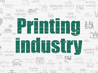 Image showing Industry concept: Printing Industry on wall background