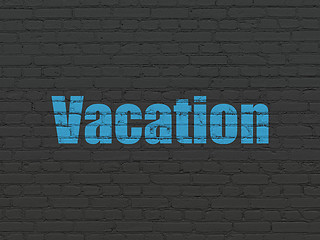 Image showing Tourism concept: Vacation on wall background