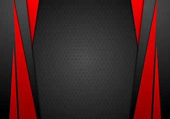 Image showing Dark red corporate tech modern background