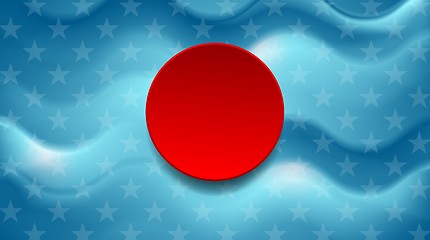 Image showing Abstract wavy usa colors background