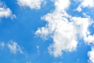 Image showing Clouds with blue sky