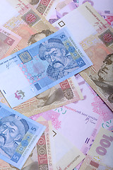 Image showing background of the Ukrainian money - UAH