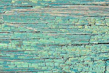 Image showing Wooden texture of blue color