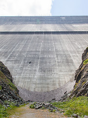 Image showing Dam Grande Dixence - Worlds highest gravity dam