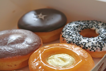 Image showing Assorted donuts