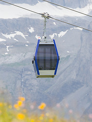 Image showing Ski lift cable booth or car