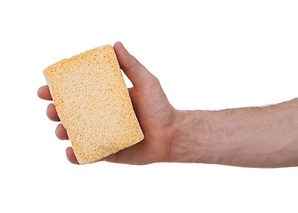 Image showing Yellow Sponge with white background