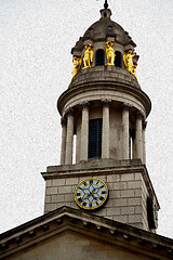 Image showing old architecture in england london europe wall and history