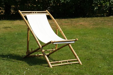 Image showing deck chair