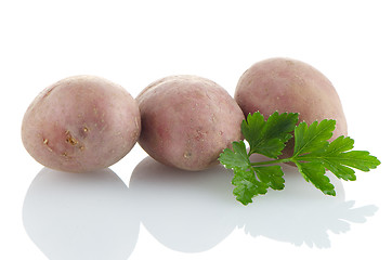 Image showing Red potatoes