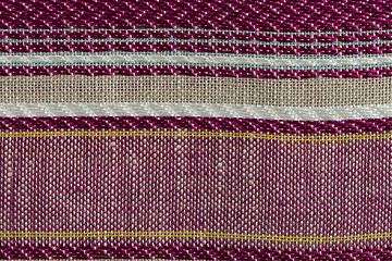 Image showing Multi color fabric texture samples