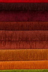 Image showing Multi color fabric texture samples