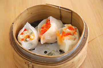 Image showing Steamed dimsum