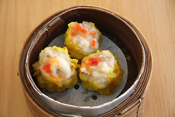 Image showing Steamed dimsum