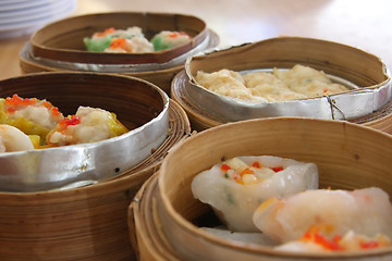 Image showing Steamed dimsum