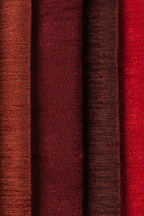 Image showing Multi color fabric texture samples