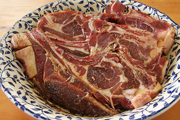 Image showing Raw mutton