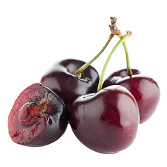 Image showing Red cherries