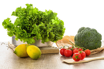 Image showing Fresh colored vegetables