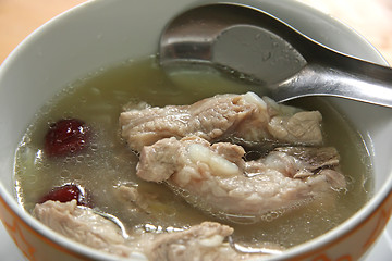 Image showing Chinese pork soup