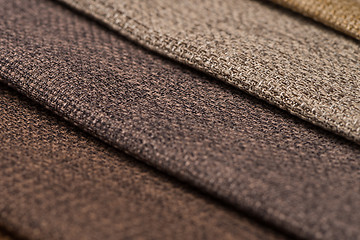 Image showing Multi color fabric texture samples