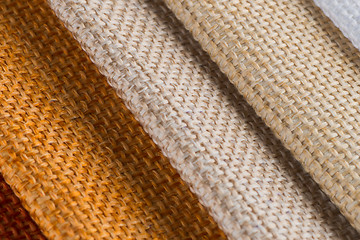 Image showing Multi color fabric texture samples