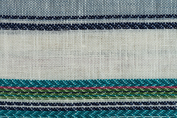 Image showing Multi color fabric texture samples